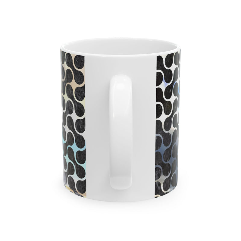 Geometric Swirl Ceramic Coffee Mug (11oz, 15oz)