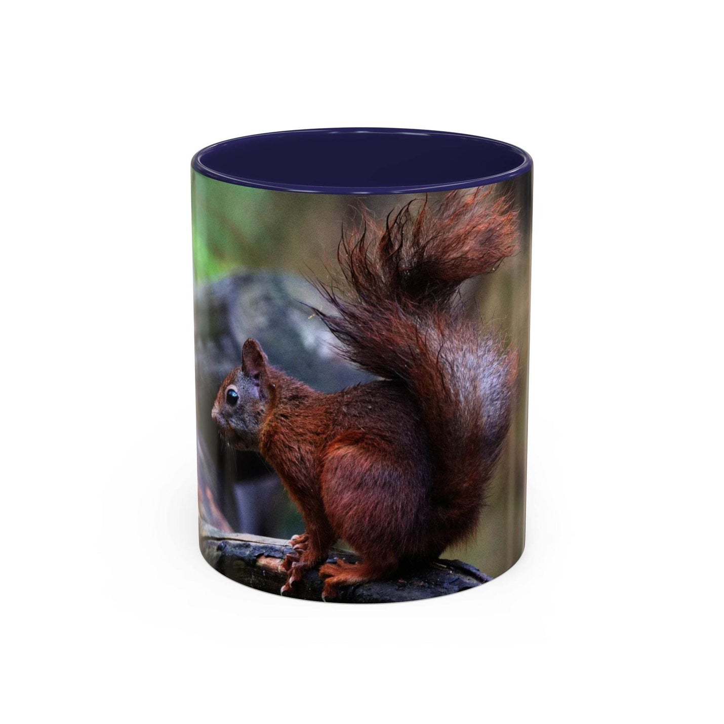 Squirrel Coffee Mug, Cute Animal Mug, Gift for Nature Lovers, Rustic - A Pretty Print