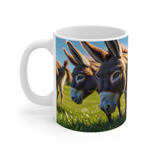 Mug with cute donkeys - Coffee Cup - A Pretty Print