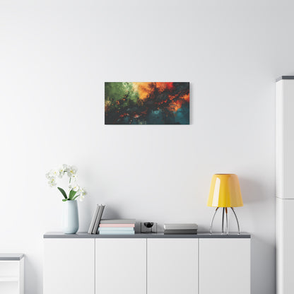 Abstract Nebula Matte Canvas Print — Stretched 1.25" Wall Art