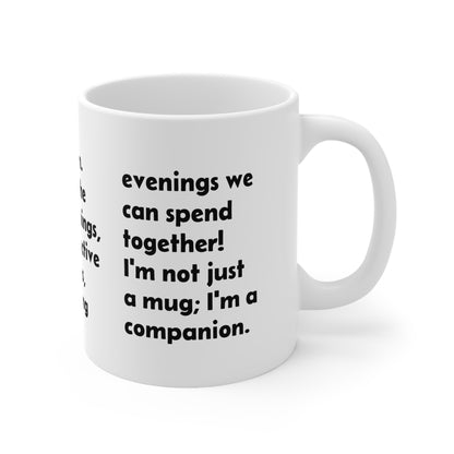 Inspirational Quote Ceramic Coffee Mug — 'I Offer a Lasting Connection'