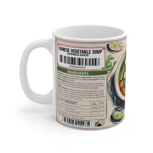 Coffee Cups - Tasty Chinese Vegetable Soup Design - A Pretty Print