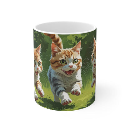 Running Cats Mug - A Pretty Print