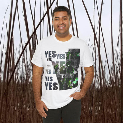 Diploderma Nature Print Unisex Tee, Yes and No Graphic Shirt, Men's Women's Summer Top, Gender Neutral T-shirt, Environmental Print Shirt, Earthy - A Pretty Print