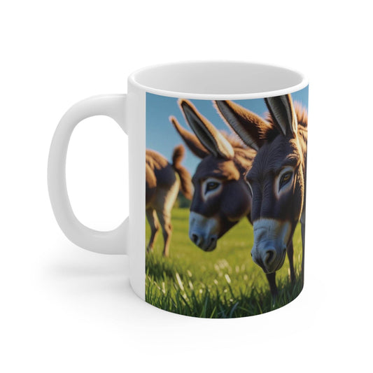Mug with cute donkeys - Coffee Cup - A Pretty Print