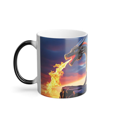 Fantasy Dragon Magic Mug - Enchanting Coffee Mug, Ideal for Gifts, Collectibles, and Home Decor - A Pretty Print