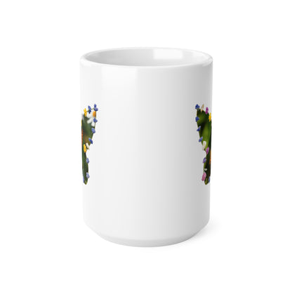 Butterfly Floral Ceramic Coffee Mug — 325ml & 440ml