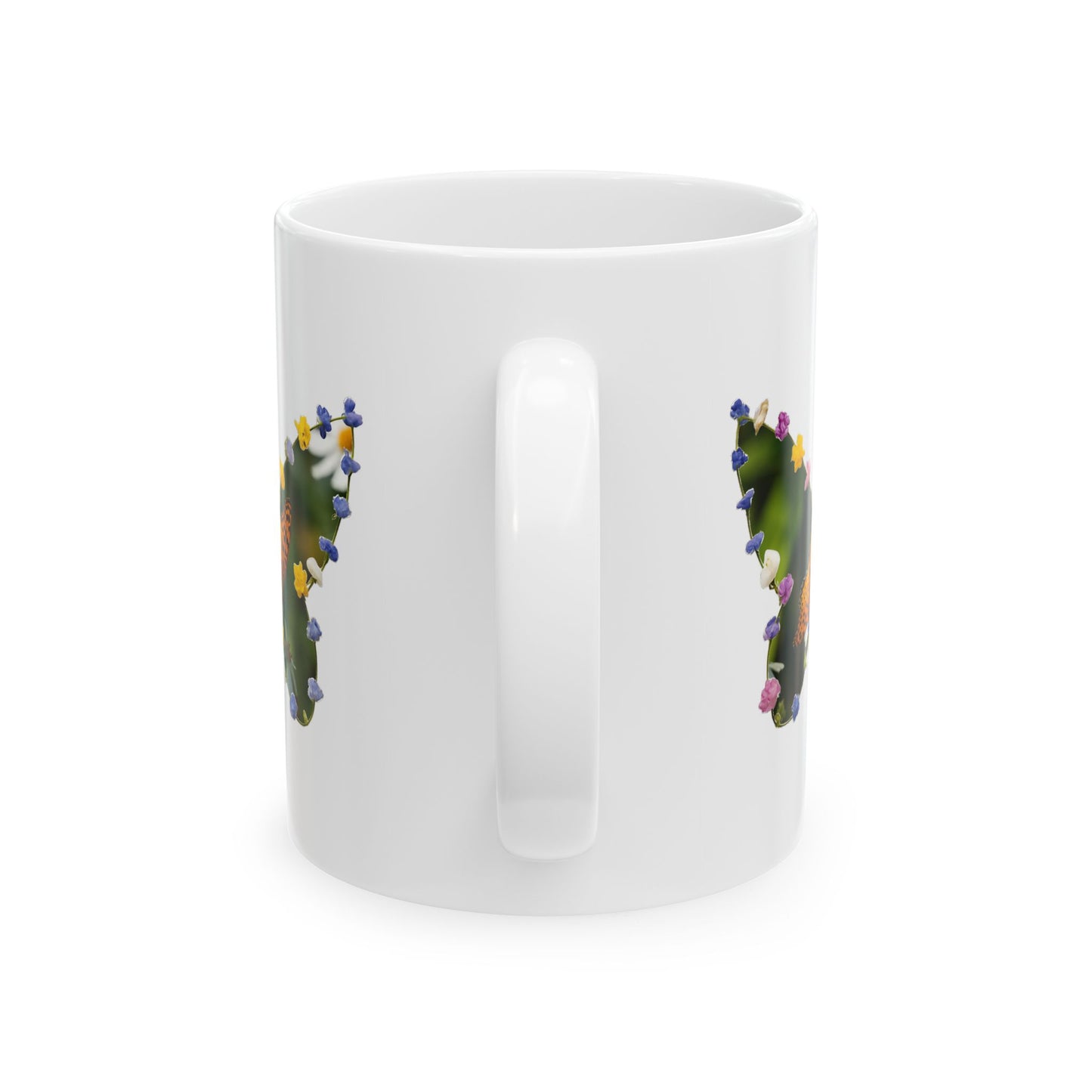 Butterfly Floral Ceramic Coffee Mug — 11oz & 15oz