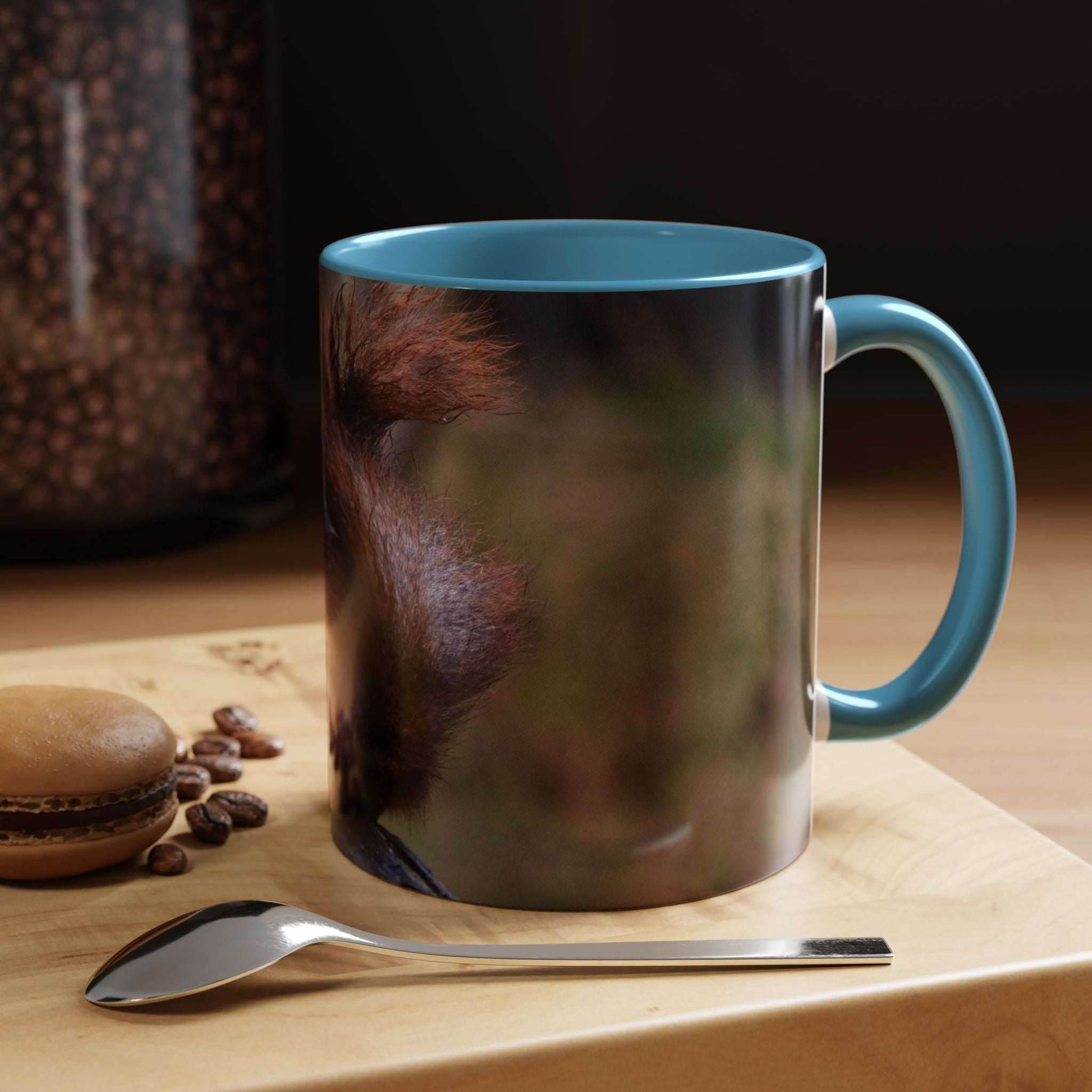 Squirrel Coffee Mug with cute animal design, perfect gift for nature lovers, high-quality ceramic.