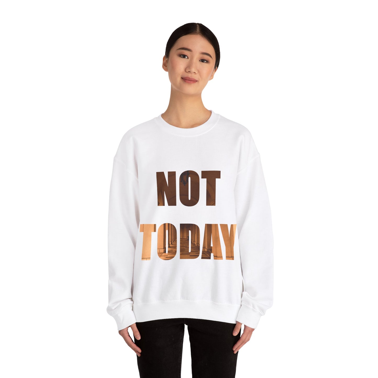 Gezellige Unisex Crewneck Sweatshirt - Not today, maybe tomorrow