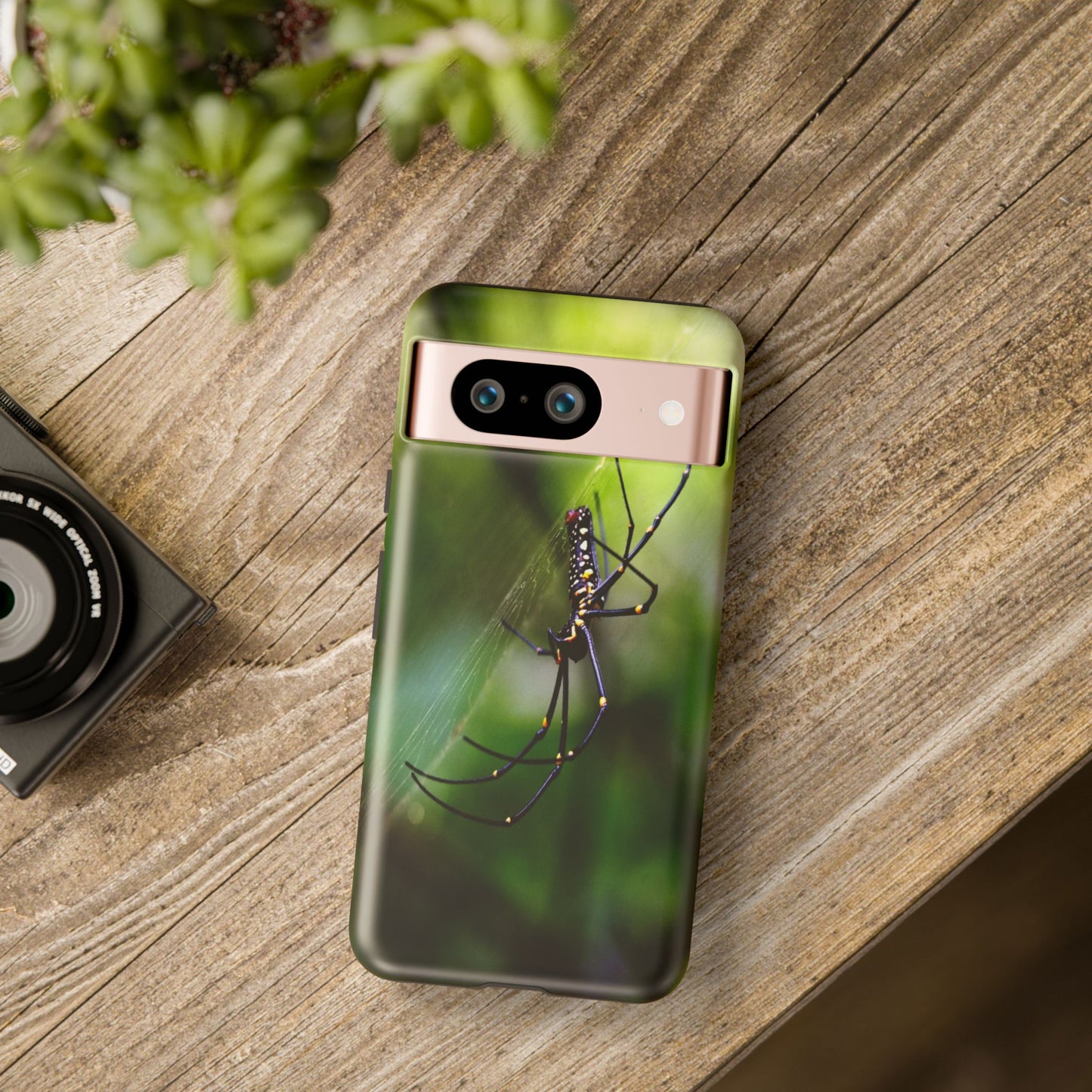 Creepy Spider Photoprint Tough Case for Phone, Durable Phone Protection, Nature Enthusiast Gift, Artistic Soul Accessory, Conversation