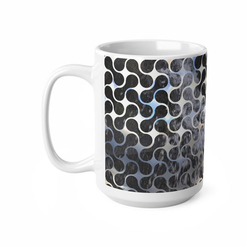Geometrischer Wirbel-Keramikbecher