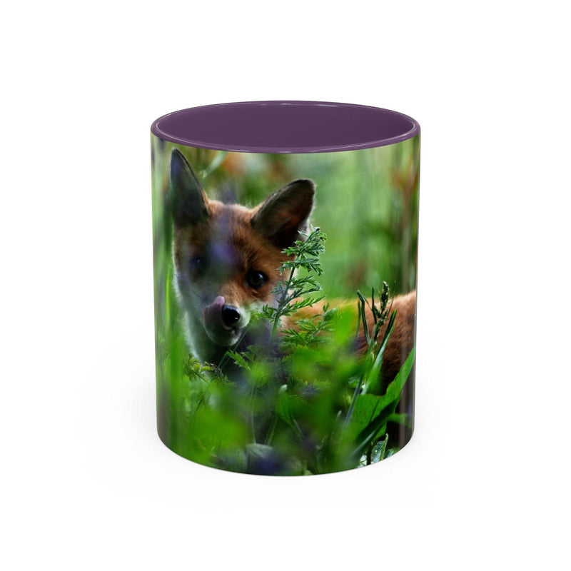 Fox-Inspired Accent Coffee Mug, Nature Lover Gift, Animal Mug, Wildlife Decor, - A Pretty Print