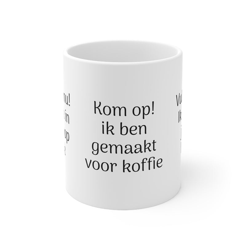 Kaffeebecher – Lustige niederländische Kaffeesprüche