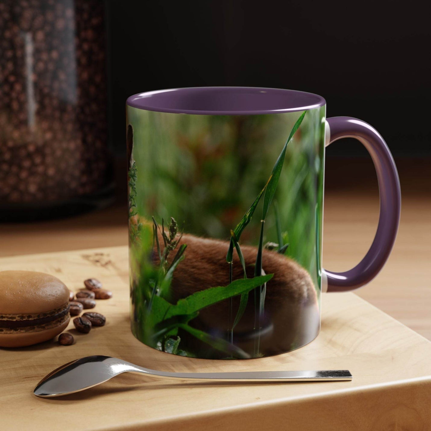 Fox-Inspired Accent Coffee Mug, Nature Lover Gift, Animal Mug, Wildlife Decor, - A Pretty Print