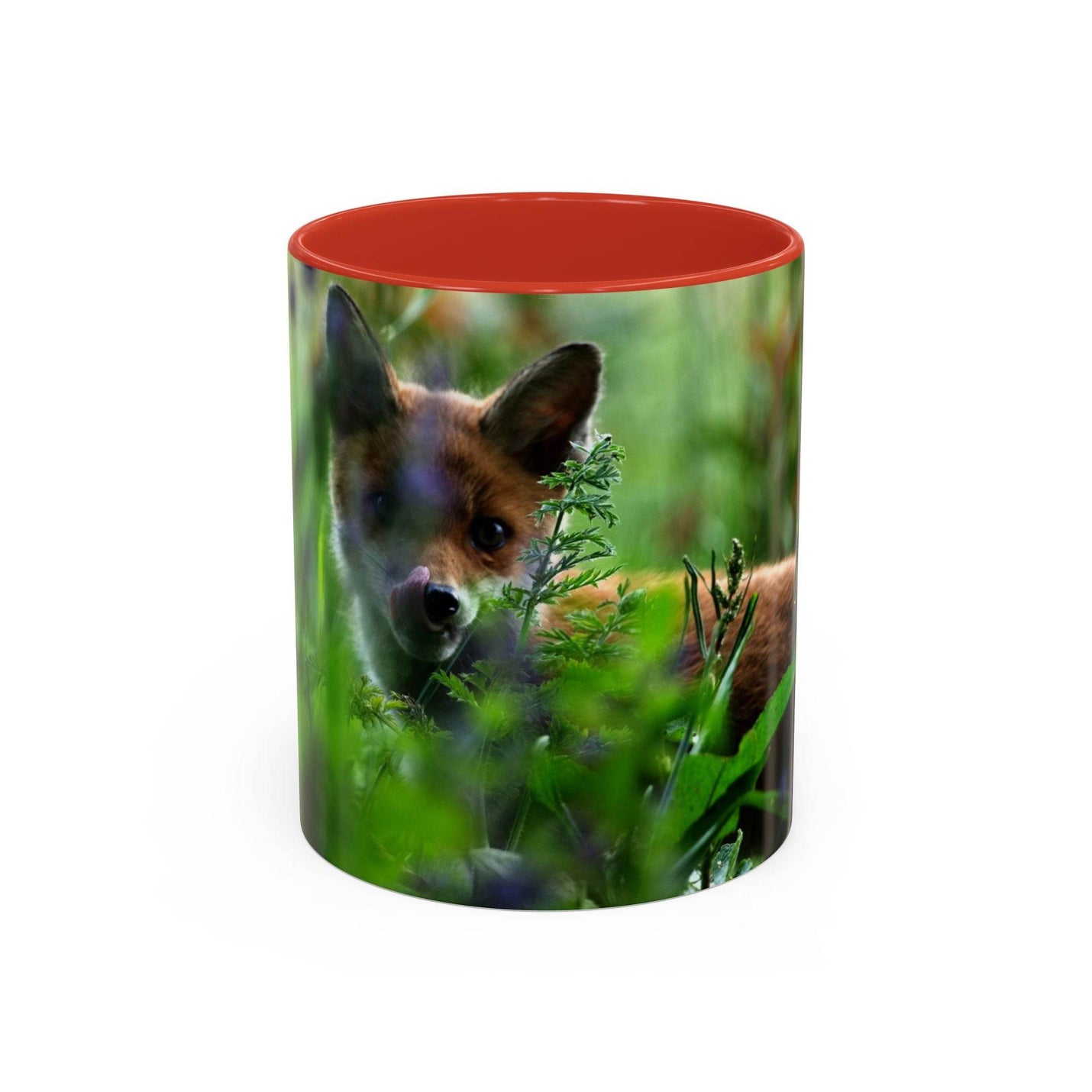 Fox-Inspired Accent Coffee Mug, Nature Lover Gift, Animal Mug, Wildlife Decor, - A Pretty Print