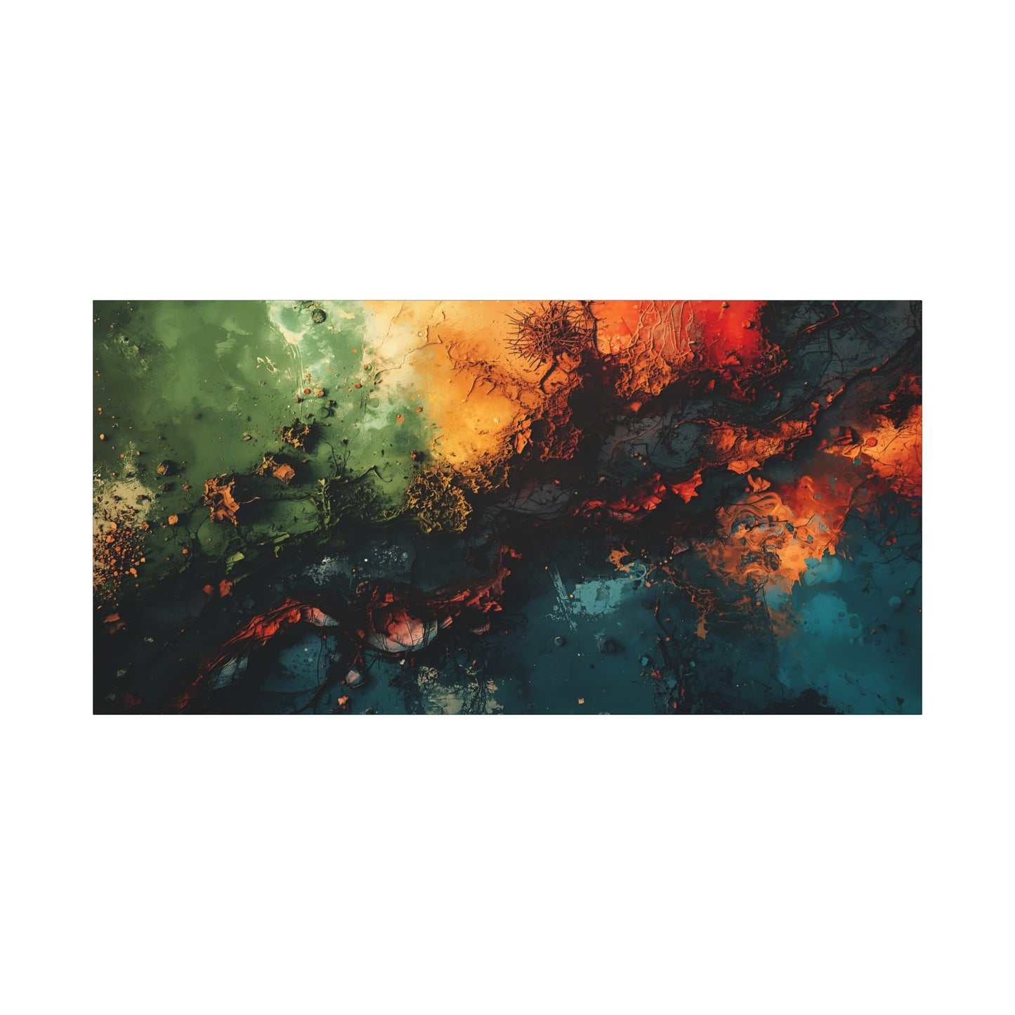Abstract Nebula Matte Canvas Print — Stretched 1.25" Wall Art